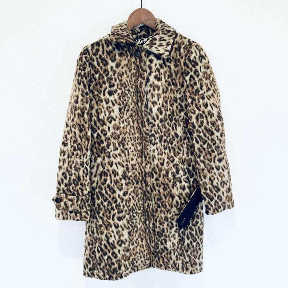 J. Crew Snow Leopard Print Top Peacoat - Picture 1 of 12